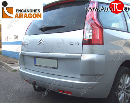 5 249 р. ТСУ для CITROEN C4 Picasso  Grand Picasso 2006-02013, PEUGEOT 5008 2009-2017, PEUGEOT 5008 AdBlue 2010-2017, Тип шара: Горизонтальный, условно-съемны Aragon e1220aa  с доставкой в г. Пермь