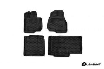 Коврики салона Element 3D (3 Supercab, ext. cab) Ford F 150  P552 пикап (2014-2016) дорестайлинг (черный)