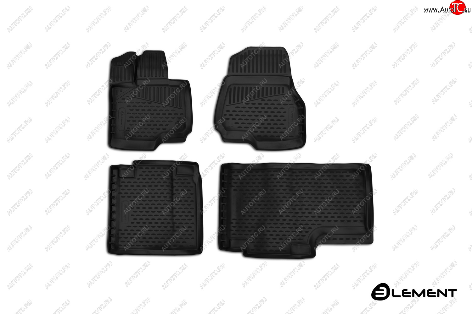 889 р. Коврики салона Element 3D (3 Supercab, ext. cab)  Ford F 150  P552 пикап (2014-2016) дорестайлинг (черный)  с доставкой в г. Пермь