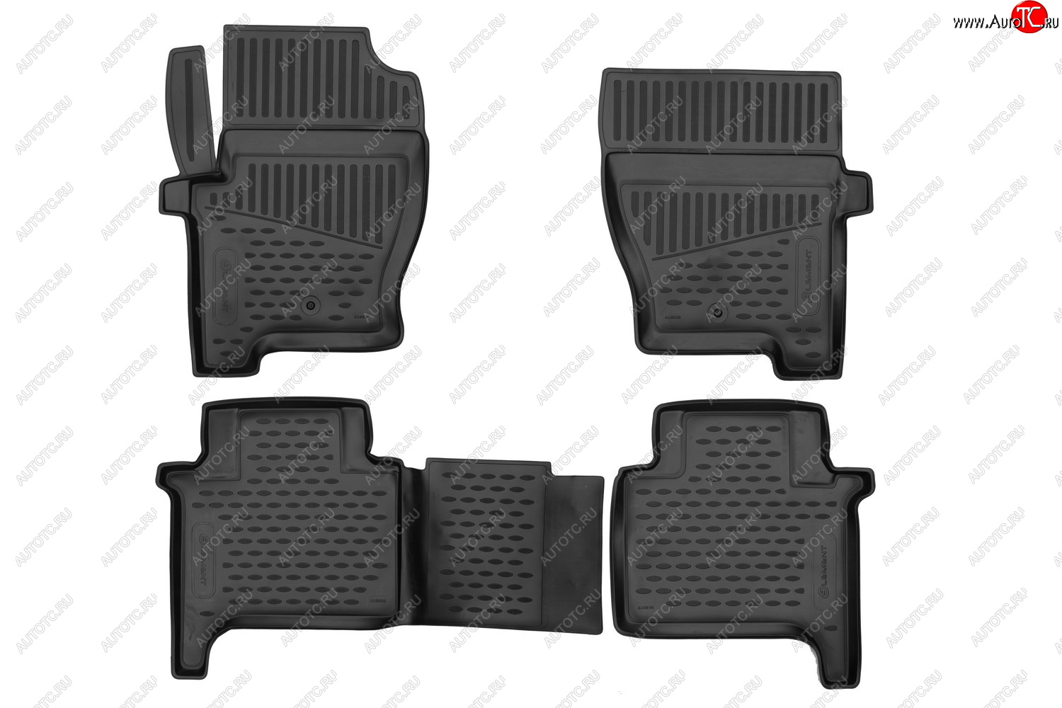 3 499 р. Комплект ковриков в салон (полиуретан, чёрные) Element Land Rover Range Rover Sport 1 L320 дорестайлинг (2005-2009)  с доставкой в г. Пермь