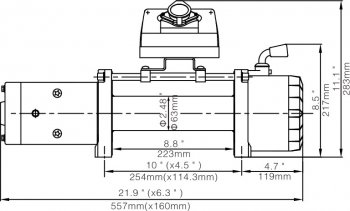 52 219 р. Лебёдка электрическая 12V 10000 lbs 4500 кг Runva Honda Stream 1 RN1,RN3  дорестайлинг (2000-2004) (Стальной трос)  с доставкой в г. Пермь. Увеличить фотографию 2