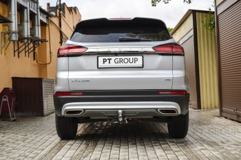 14 589 р. Фаркоп (съемный квадрат) Petroil Tuning  Geely Atlas Pro  NL3 (2019-2025)  с доставкой в г. Пермь. Увеличить фотографию 3