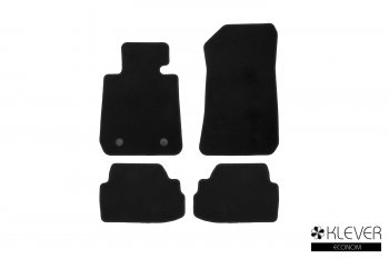 Коврики салона (текстиль) Klever Econom BMW X1 E84 (2009-2015) (Чёрные)