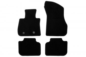 Комплект ковриков в салон (4WD, чёрные, текстиль) Klever Econom BMW X1  F48 (2015-2022) дорестайлинг, рестайлинг