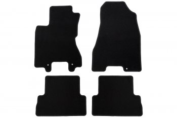 Коврики салона (текстиль) Klever Econom Nissan X-trail  2 T31 (2007-2015) дорестайлинг, рестайлинг (Чёрные)