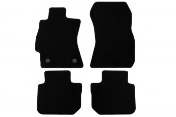 Комплект ковриков в салон (чёрные, текстиль) Klever Econom Subaru Legacy ( BM/B14,  BM,B14) (2009-2015) дорестайлинг седан, седан рестайлинг