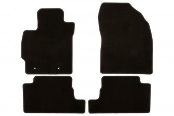 Коврики в салон Klever Econom TOYOTA Auris 2006-2010, 2010-2012, хб., 4 шт. (текстиль) Тойота Аурис Toyota Auris E150 хэтчбэк 5 дв. дорестайлинг (2006-2010) (Чёрные)
