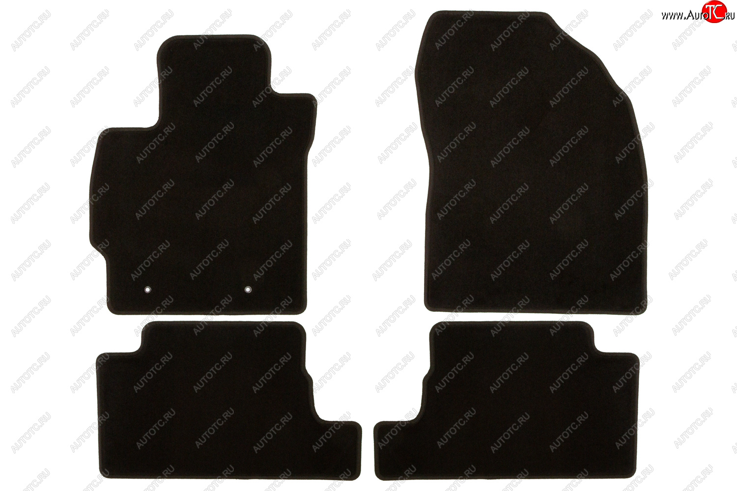 289 р. Коврики в салон Klever Econom TOYOTA Auris 2006-2010, 2010-2012, хб., 4 шт. (текстиль) Тойота Аурис Toyota Auris E150 хэтчбэк 5 дв. дорестайлинг (2006-2010) (Чёрные)  с доставкой в г. Пермь