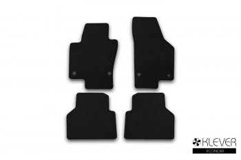 Коврики салона (текстиль) Klever Econom Volkswagen Tiguan NF дорестайлинг (2006-2011) (Чёрные)