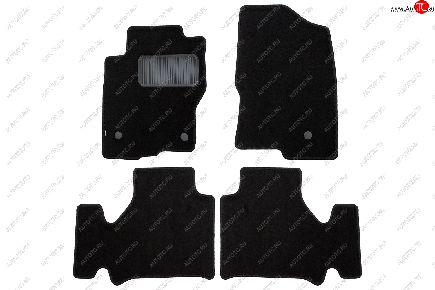 369 р. Комплект ковриков в салон (АКПП, чёрные, текстиль) Klever Standard  Nissan Navara  2 D40 (2010-2016) рестайлинг  с доставкой в г. Пермь