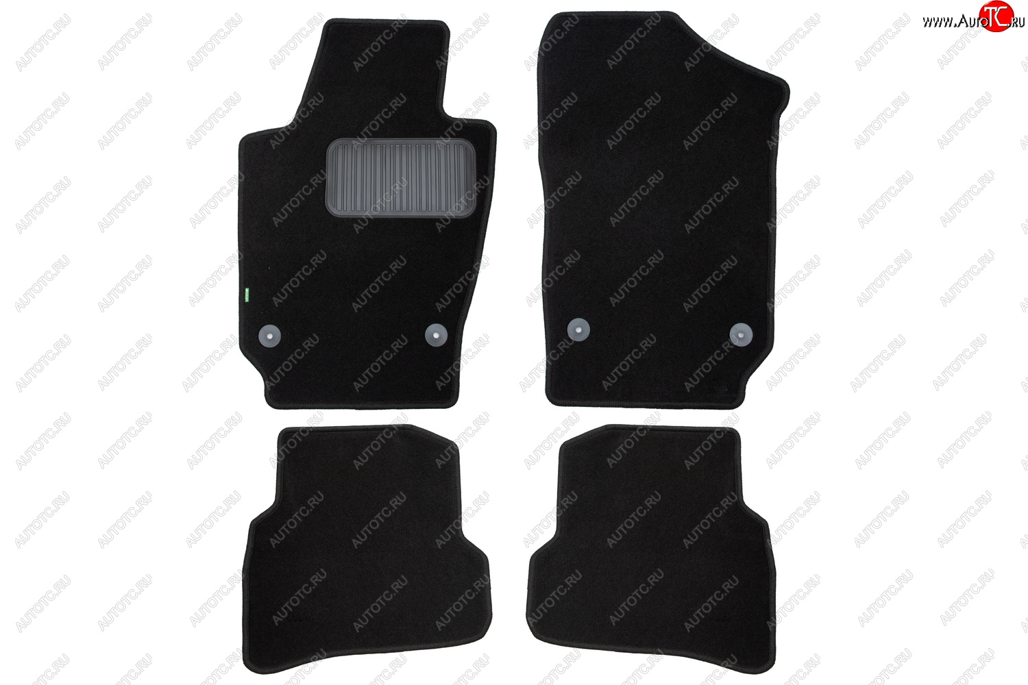 6 949 р. Комплект ковриков в салон (чёрные, текстиль) Klever Standard Seat Ibiza 6J хэтчбэк 5 дв. доресталийнг (2008-2012)  с доставкой в г. Пермь
