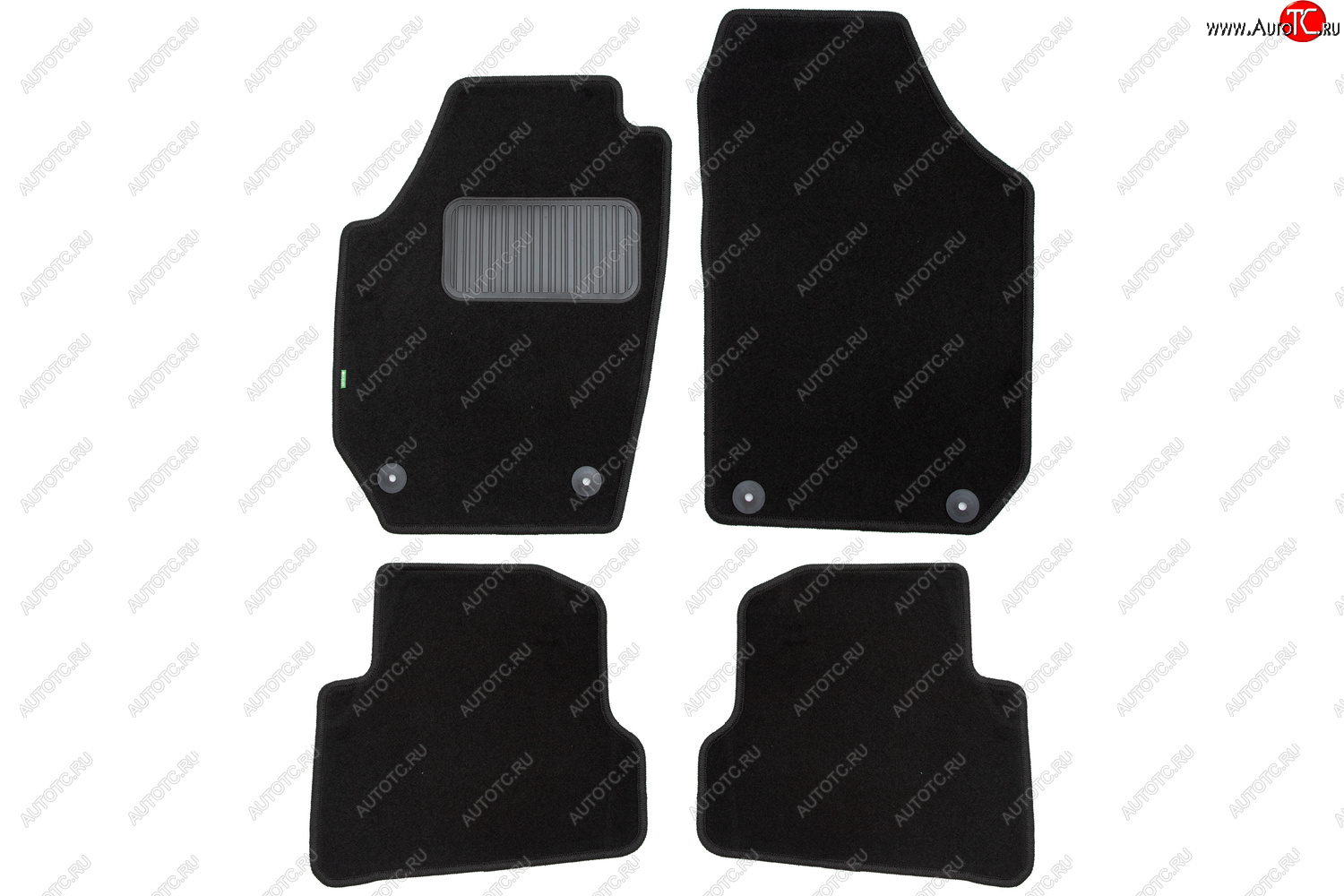 6 599 р. Комплект ковриков в салон (чёрные, текстиль) Klever Standard Skoda Fabia Mk2 хэтчбэк дорестайлинг (2007-2010)  с доставкой в г. Пермь