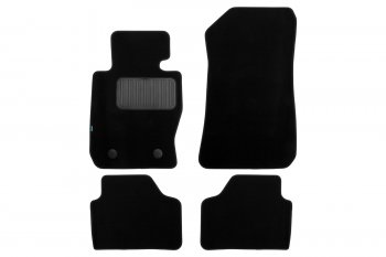 Коврики салона (для авто с АКПП, текстиль) Klever Premium BMW X1 E84 (2009-2015) (Чёрные)