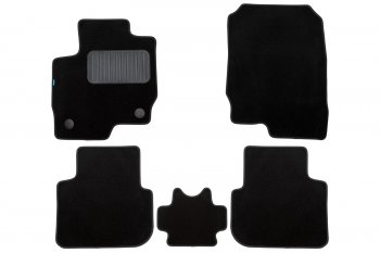 Коврики салона (для авто с АКПП, текстиль) Klever Premium Mitsubishi Colt Z20, Z30 хэтчбэк 3 дв. рестайлинг (2008-2012) (Чёрные)
