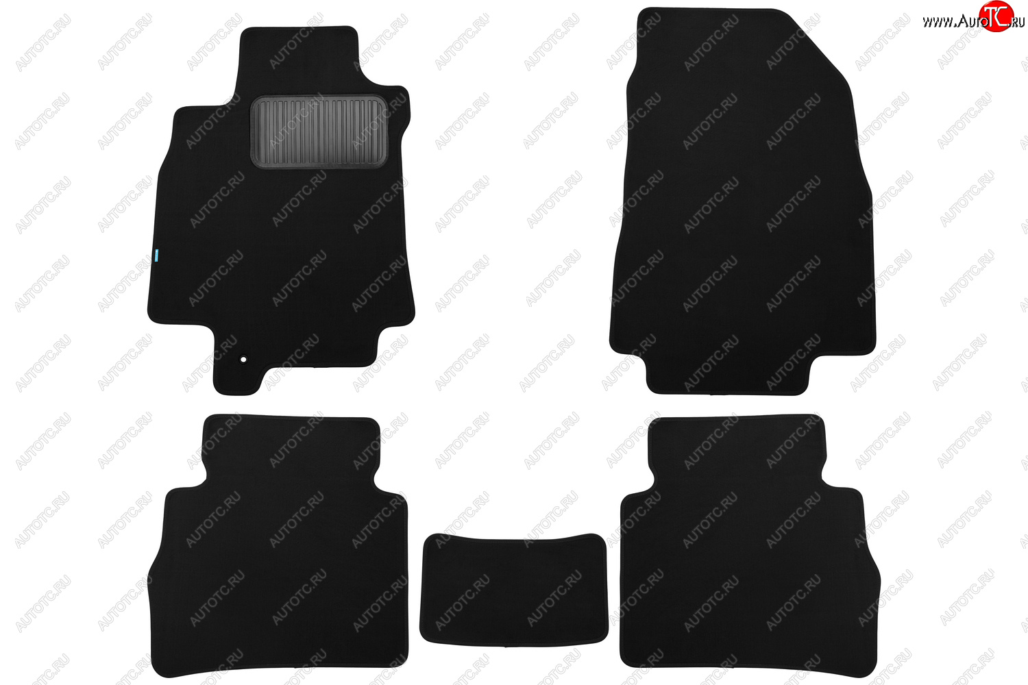 9 549 р. Коврики салона (текстиль) Klever Premium  Nissan Tiida Latio  C11 (2004-2012) седан (Чёрные)  с доставкой в г. Пермь