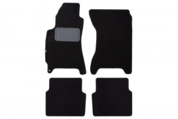 Коврики салона (текстиль) Klever Premium Subaru Forester SG рестайлинг (2005-2008) (Чёрные)