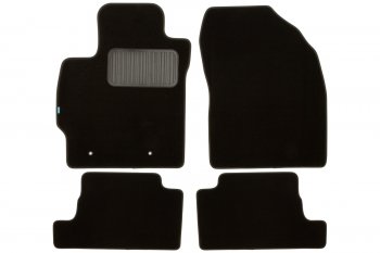 Коврики салона (текстиль) Klever Premium Toyota Auris E150 хэтчбэк 5 дв. дорестайлинг (2006-2010) (Чёрные)