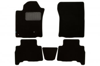 Коврики салона (текстиль) Klever Premium Toyota Land Cruiser Prado  J150 (2009-2013) дорестайлинг (Чёрные)