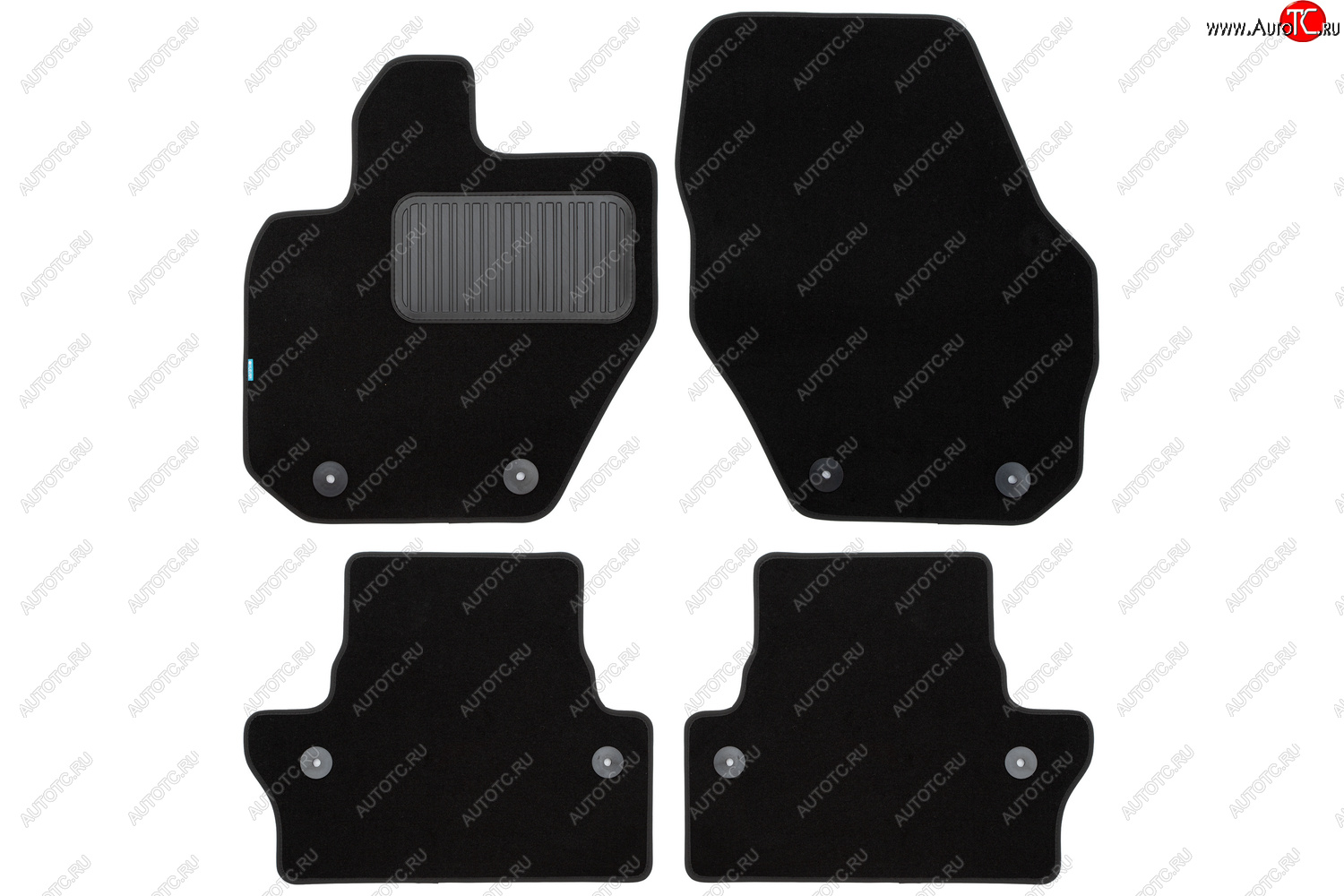 419 р. Коврики в салон Klever Premium VOLVO S60 АКПП 2010-2013, 2013-2018 сед., 4 шт. (текстиль)  Вольво С Klever klever03500322110kh  с доставкой в г. Пермь