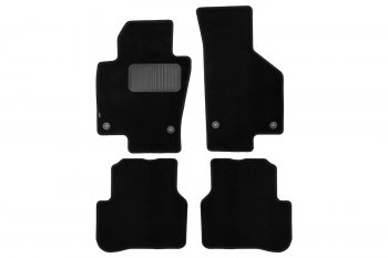 Коврики салона (текстиль) Klever Premium Volkswagen Passat CC  дорестайлинг (2008-2012) (Чёрные)