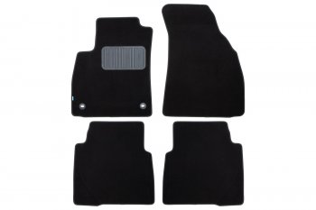 Комплект ковриков в салон (текстиль, чёрные) Element Hyundai Santa Fe  SM (2000-2012)