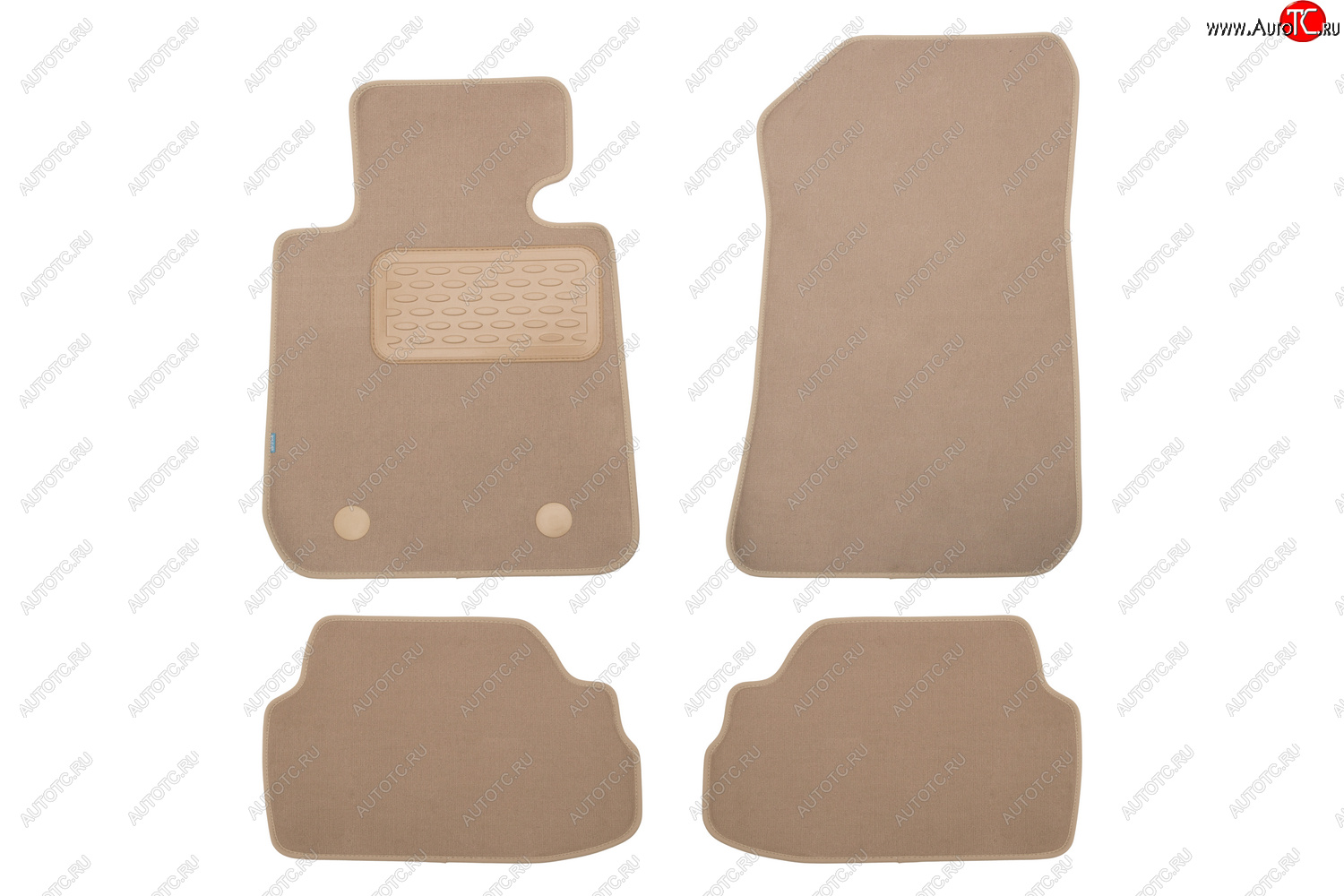 399 р. Коврики в салон Klever Premium BMW 1 3D E81 АКПП 2004-2007, 2007-2011, хб., 4 шт. (текстиль, бежевые Klever klever04050322112kh  с доставкой в г. Пермь