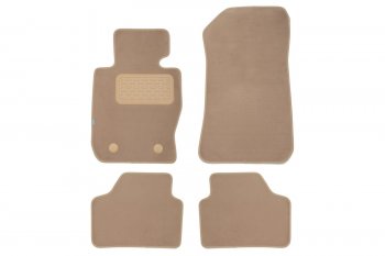 399 р. Коврики в салон Klever Premium BMW X1 E84 АКПП 2009-2012, 2012-2015, внед., 4 шт. (текстиль, бежевые Klever klever04051522112kh  с доставкой в г. Пермь. Увеличить фотографию 1