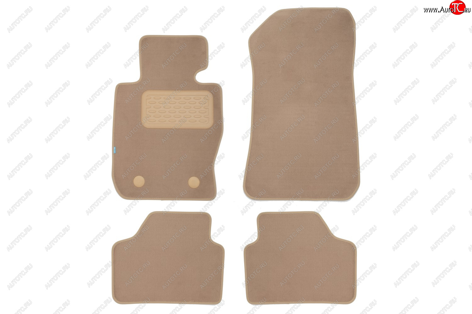 399 р. Коврики в салон Klever Premium BMW X1 E84 АКПП 2009-2012, 2012-2015, внед., 4 шт. (текстиль, бежевые Klever klever04051522112kh  с доставкой в г. Пермь