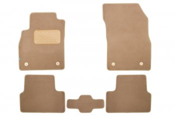 429 р. Коврики в салон Klever Premium CHEVROLET Cruze 2009-2012, 2012-2015, сед., хб., 5 шт. (текстиль, беж Klever klever04081322112kh  с доставкой в г. Пермь. Увеличить фотографию 1
