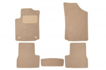 Коврики салона (МК1 АКПП, текстиль) Klever Premium CITROEN C3  FC/FN (2002-2009) хэтчбэк (Бежевые)
