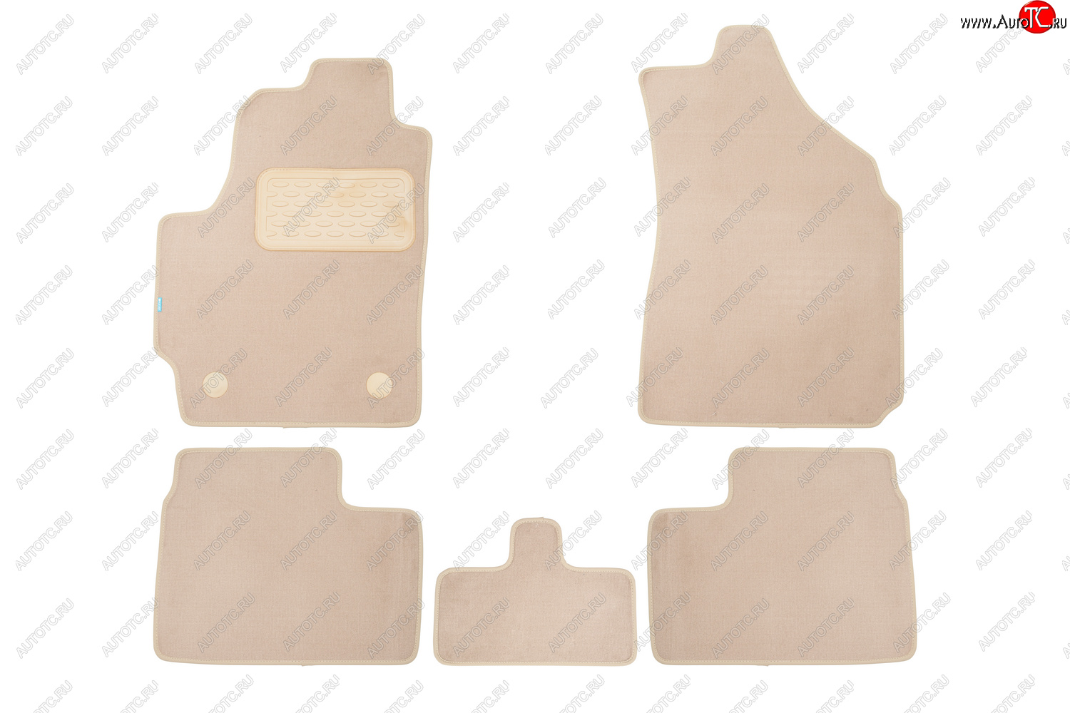 419 р. Коврики в салон Klever Premium DAEWOO Matiz 1998-2000, хб., 5 шт. (текстиль, бежевые)  Деу Матиз Klever klever04110422112kh  с доставкой в г. Пермь