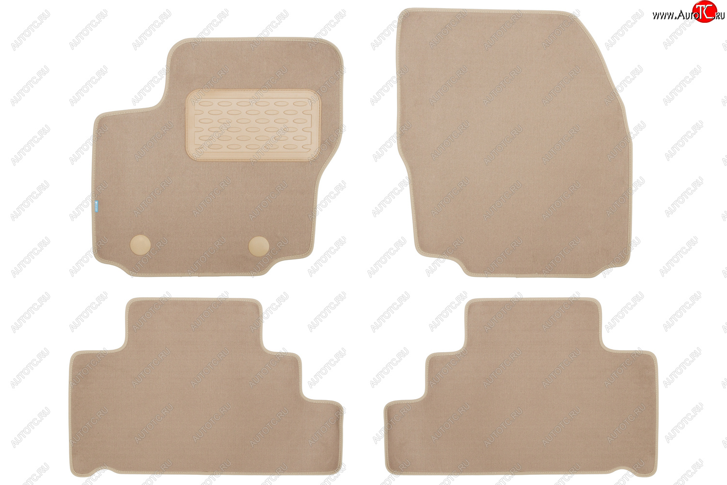 429 р. Коврики в салон Klever Premium FORD S-max 2006-2010, 2010-2015, мв., 4 шт. (5 мест) (текстиль, бежев Klever klever04161222112kh  с доставкой в г. Пермь