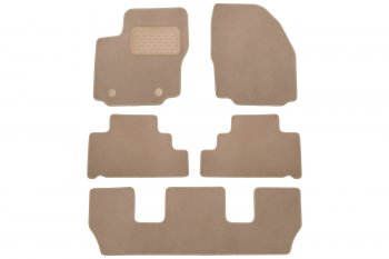 499 р. Коврики в салон Klever Premium FORD Galaxy 2006-2010, 2010-2015, мв., 5 шт. (текстиль, бежевые)  Фо Klever klever04162222112kh  с доставкой в г. Пермь. Увеличить фотографию 1