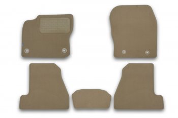 419 р. Коврики в салон Klever Premium FORD Focus III 2011-2015, 2014-2019, сед., 5 шт. (текстиль, бежевые)  Klever klever04166822112kh  с доставкой в г. Пермь. Увеличить фотографию 1
