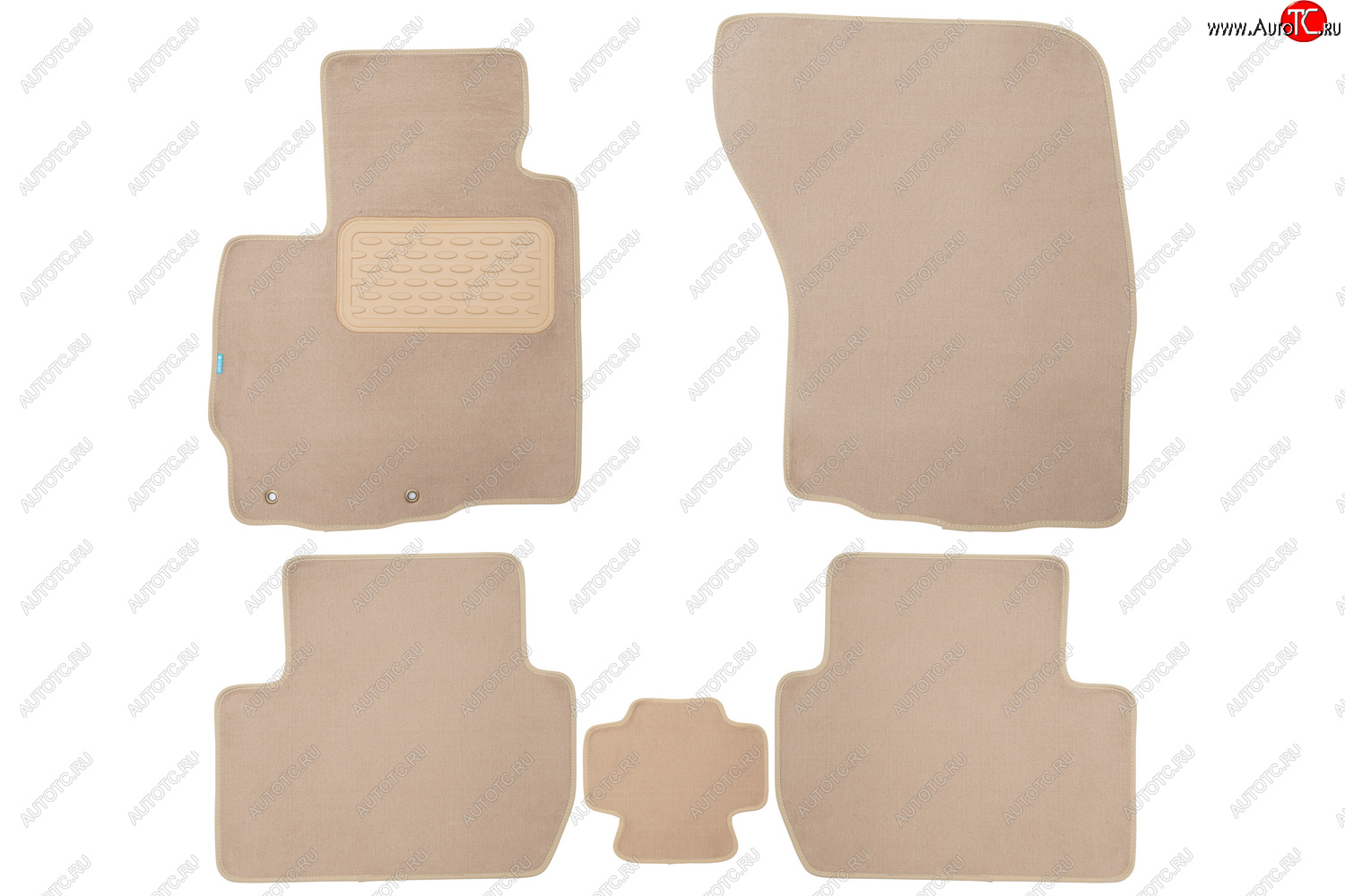 399 р. Коврики салона (текстиль) Klever Premium  Mitsubishi Outlander  XL (2010-2013) (CW)  рестайлинг (Бежевые)  с доставкой в г. Пермь