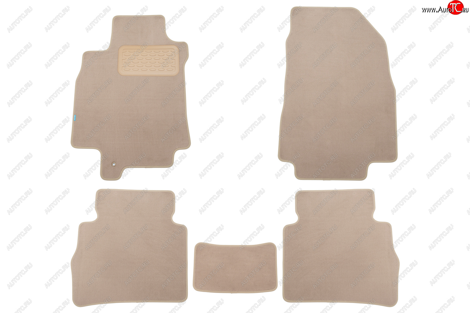 469 р. Коврики в салон Klever Premium NISSAN Tiida 2004-2012, 2010-2013, сед., 5 шт. (текстиль, бежевые)   Klever klever04362122112kh  с доставкой в г. Пермь
