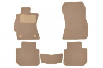 Коврики салона (текстиль) Klever Premium Subaru Legacy ( BM/B14,  BM,B14) (2009-2015) дорестайлинг седан, седан рестайлинг (Бежевые)