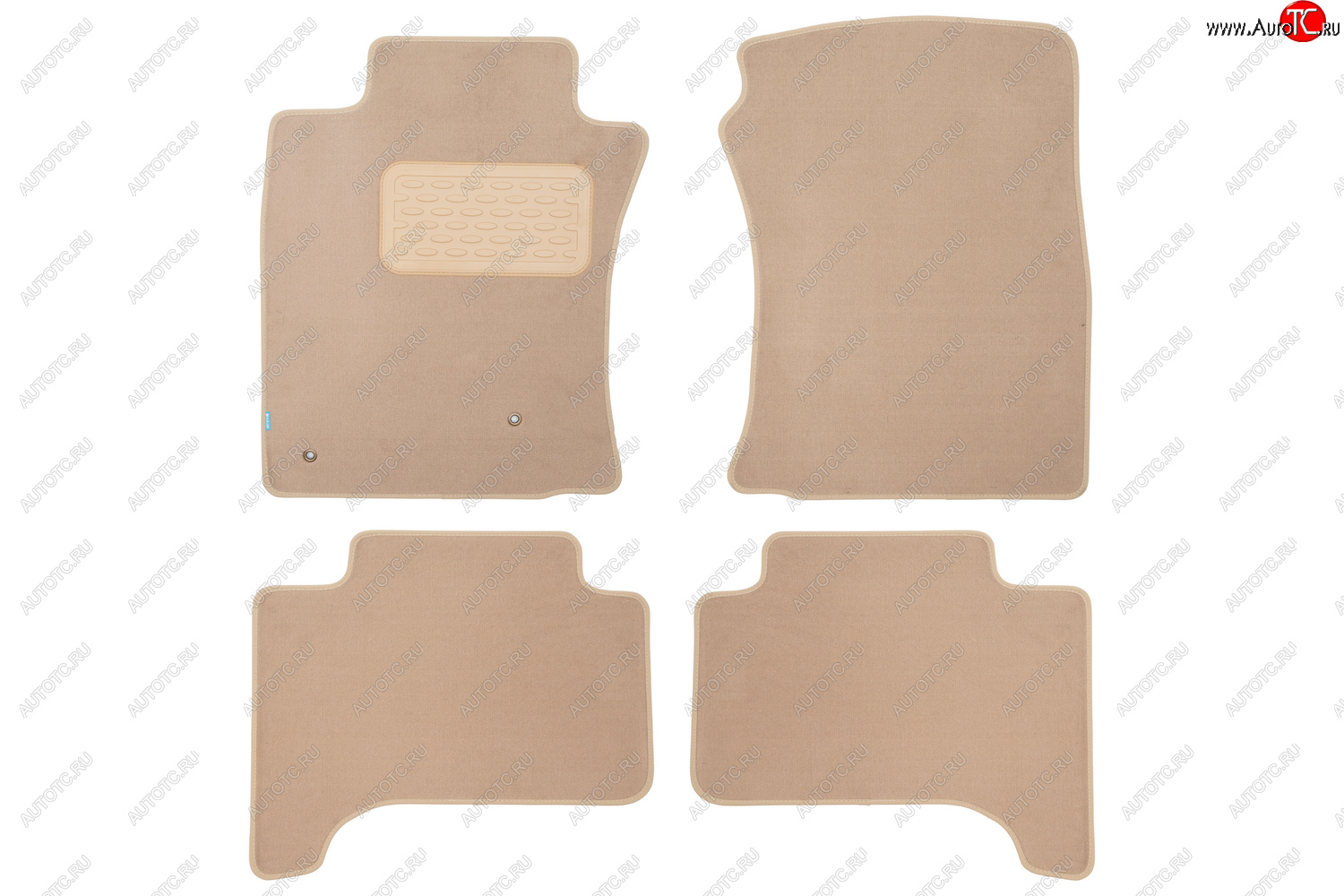 9 549 р. Коврики салона (текстиль) Klever Premium  Toyota Land Cruiser Prado  J120 (2002-2009) (Бежевые)  с доставкой в г. Пермь