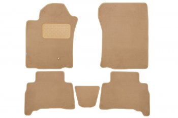 Коврики салона (текстиль) Klever Premium Toyota Land Cruiser Prado  J150 (2009-2013) дорестайлинг (Бежевые)