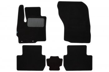 Коврики салона (текстиль) Klever Premium Mitsubishi Outlander  GF (2012-2022) дорестайлинг, 1-ый рестайлинг, 2-ой рестайлинг, 3-ий рестайлинг (Чёрные)
