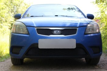      Защита радиатора KIA RIO 2009-2011 black верх KIA Rio  2 JB (2009-2011) рестайлинг седан, рестайлинг, хэтчбэк 5 дв. (черная)