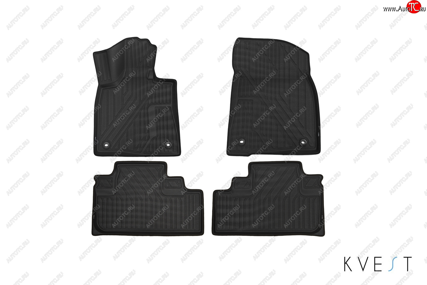 8 449 р. Коврики салона KVEST 3D (Polystar)  Lexus RX ( 270,  200T) - RX450  AL20 (Серый, чёрный кант)  с доставкой в г. Пермь