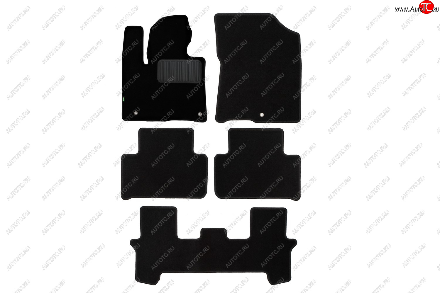 5 249 р. Комплект ковриков в салон (чёрные, текстиль) Klever Standard KIA Sorento MQ4 (2020-2022)  с доставкой в г. Пермь