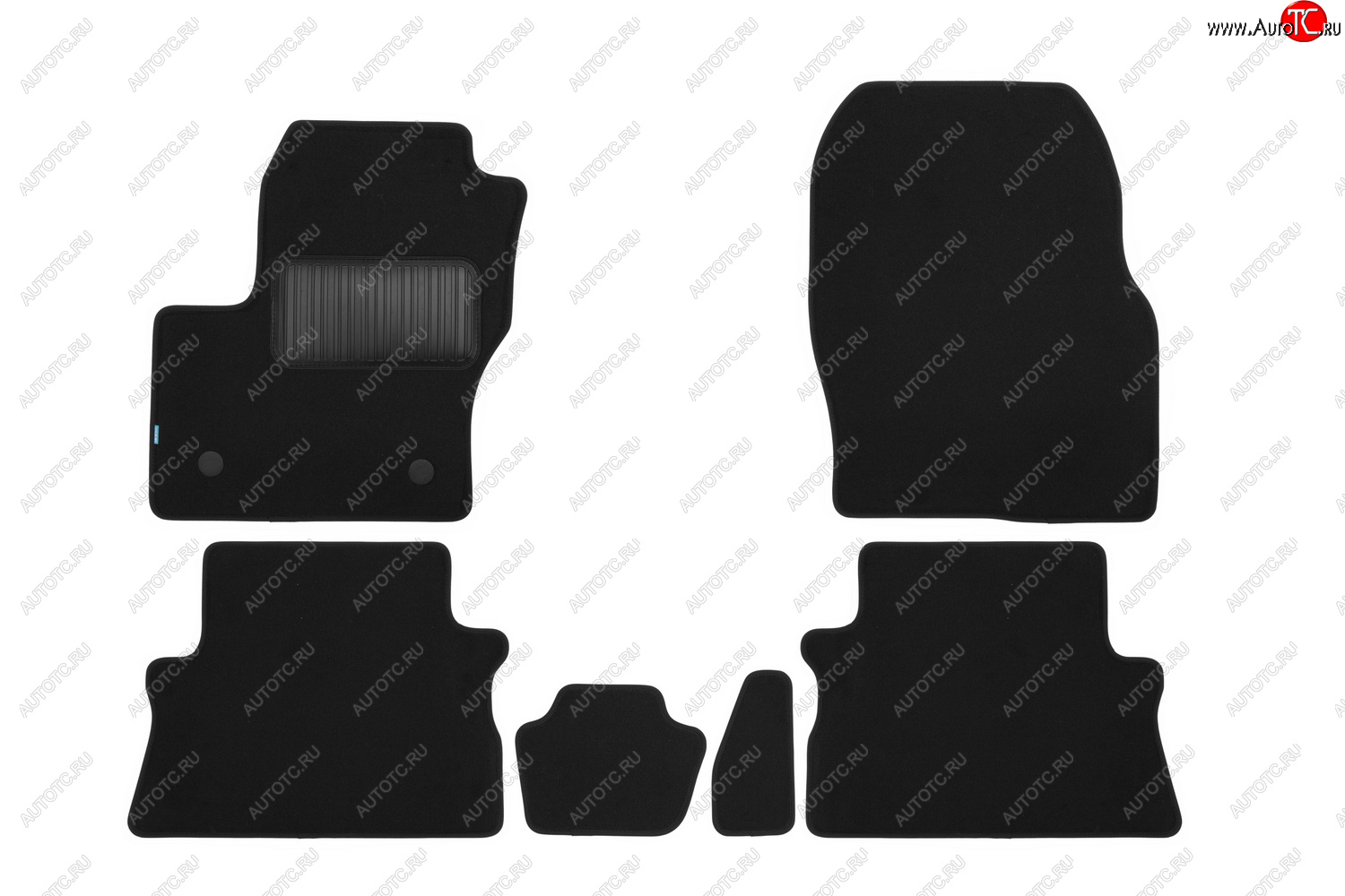9 549 р. Коврики салона (текстиль) Klever Premium  Ford Kuga  2 (2013-2016) дорестайлинг (Чёрные)  с доставкой в г. Пермь