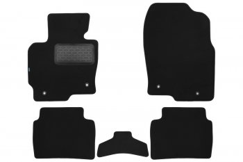 Коврики салона (текстиль) Klever Premium Mazda CX-5 KE дорестайлинг (2011-2014) (Чёрные)