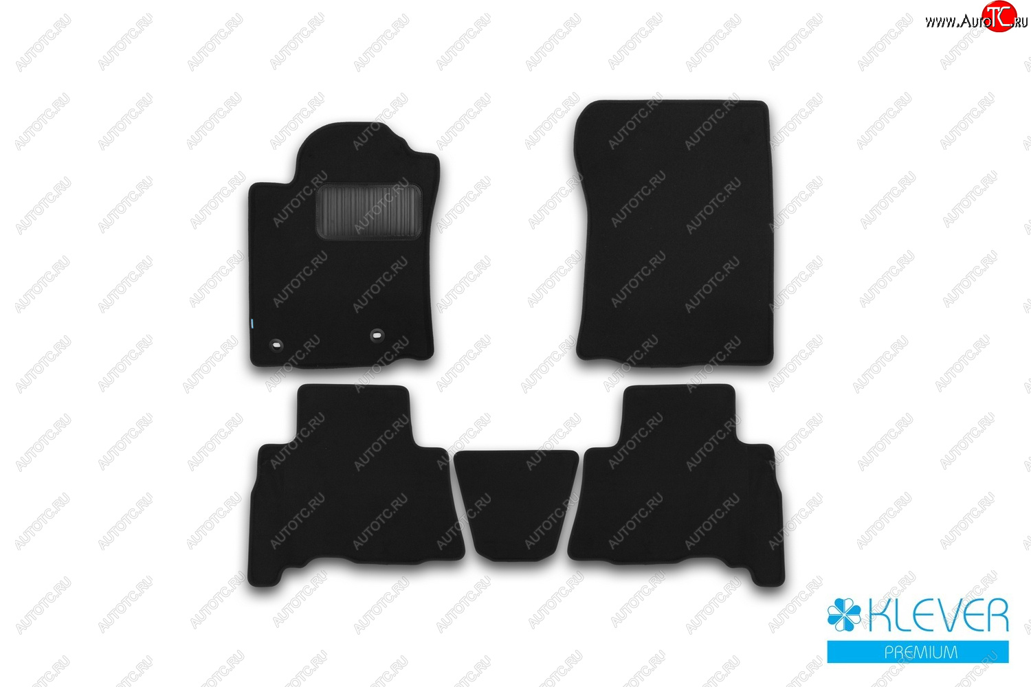 9 549 р. Коврики салона (текстиль) Klever Premium  Toyota Land Cruiser Prado  J150 (2013-2020) 1-ый рестайлинг, 2-ой рестайлинг (Чёрные)  с доставкой в г. Пермь
