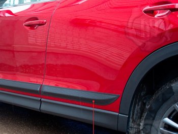 889 р. Задний левый молдинги на дверь Русская Артель  Mazda CX-5  KF (2016-2025) (Поверхность шагрень)  с доставкой в г. Пермь. Увеличить фотографию 2