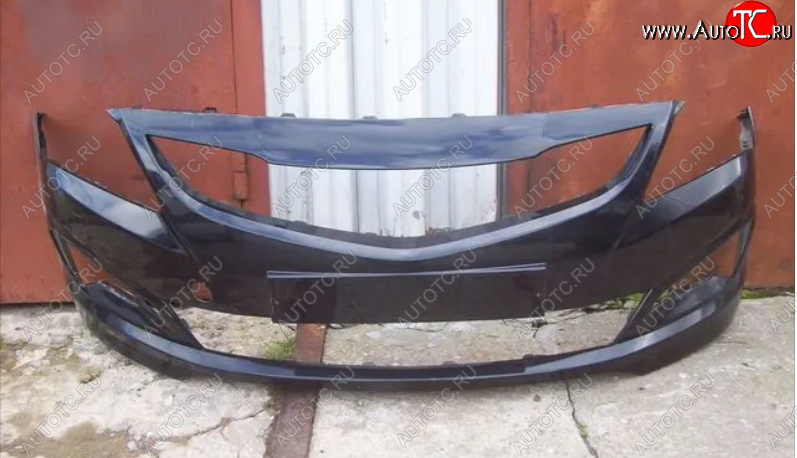 1 639 р. Передний бампер Технопласт Hyundai Solaris RBr седан рестайлинг (2014-2017)  с доставкой в г. Пермь