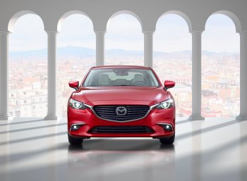 12 999 р. Капот BodyParts Mazda 6 GJ дорестайлинг седан (2012-2015) (Неокрашенный)  с доставкой в г. Пермь. Увеличить фотографию 2