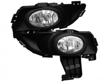 Комплект противотуманных фар (с рамками под ПТФ) BodyParts Mazda 3/Axela  BK (2003-2009) дорестайлинг седан, рестайлинг седан